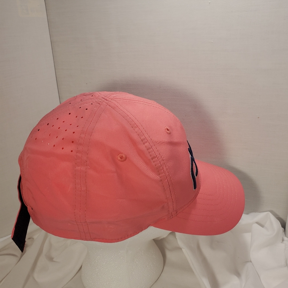 Ping Flexfit Pink Womens Golf Hat Spellout Osfm Small Stains Polyester Spandex - Picture 2 of 14